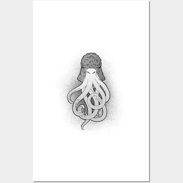 Coo-thulhu - BW Wall Art by tomsnow